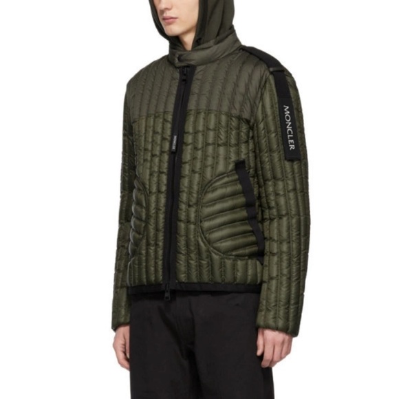 Moncler x Salehe Bembury Men's down Jacket Dark Green size 3 or large - Picture 2 of 10